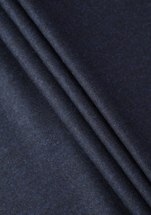 Drago Rugby Flannel Super 130's Wool Fabric - N Blue photo 2