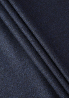 Drago Rugby Flannel Super 130's Wool Fabric - N Blue photo 2
