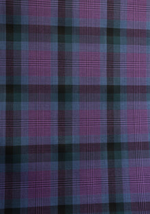 Holland & Sherry Selvage Check Wool Fabric - P Green photo 2