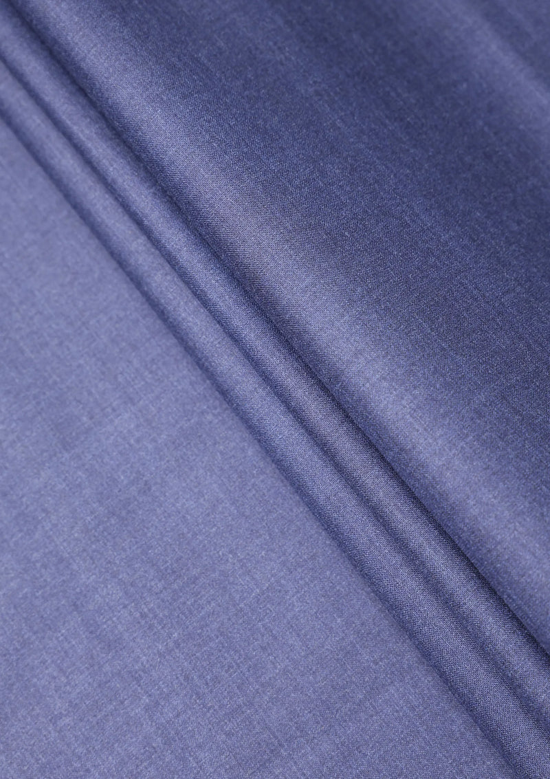 Loro Piana Travel Line Mooving Wool Fabric - Blue