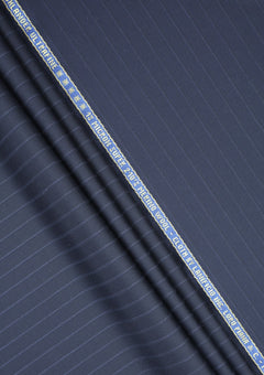 Loro Piana Highlander 13 Micron Super 210's Merino Wool Fabric - Dark Blue photo 2