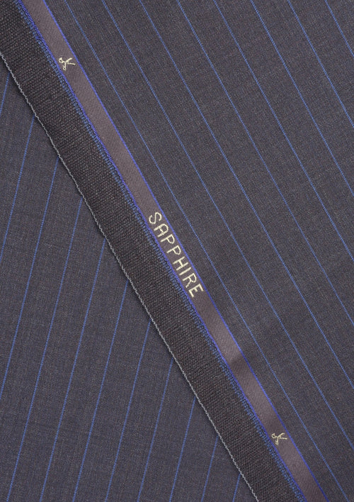 Drapers Sapphire Wool Fabric - D Brown photo 2
