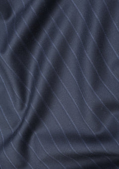 Loro Piana Highlander 13 Micron Super 210's Merino Wool Fabric - Dark Blue photo 3