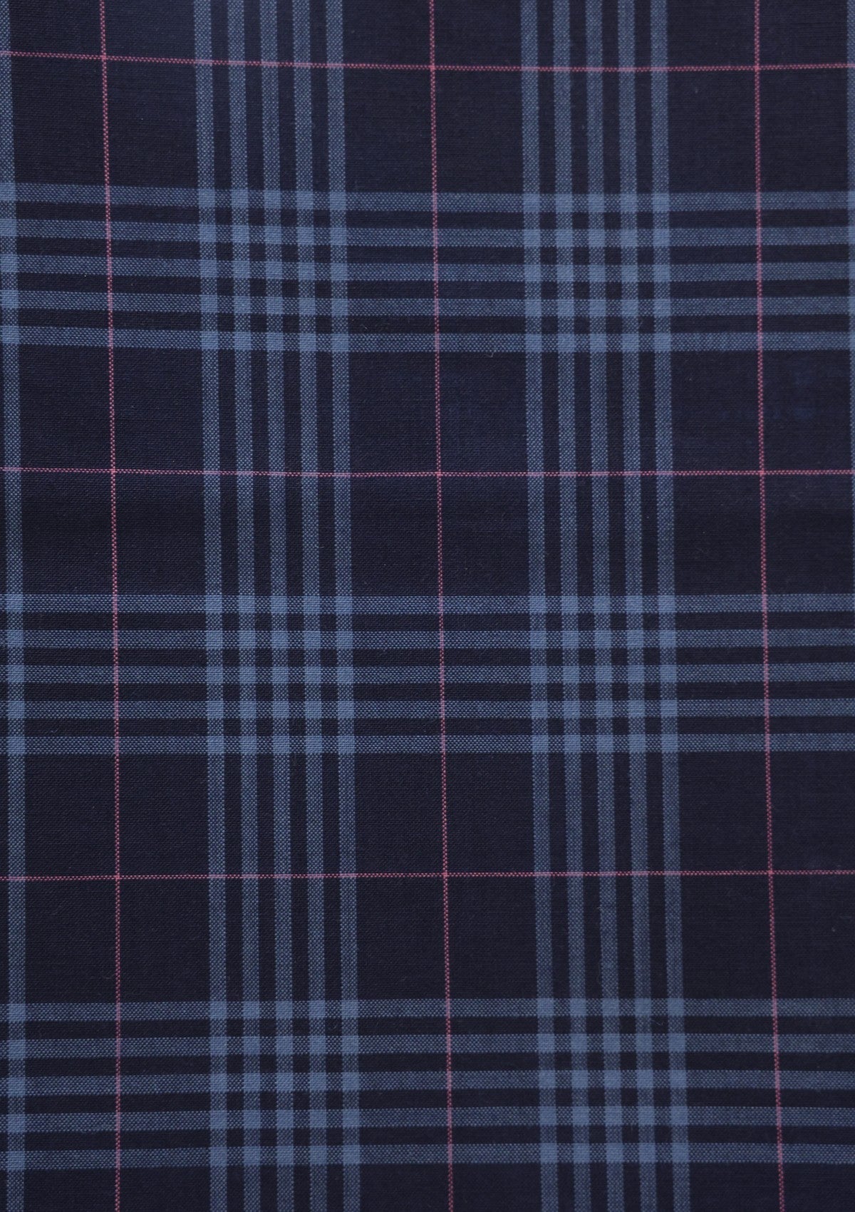 Holland & Sherry Selvage Check Wool Fabric - Blue photo 2
