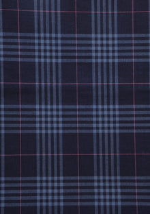 Holland & Sherry Selvage Check Wool Fabric - Blue photo 2