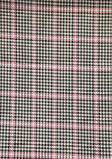 Holland & Sherry Selvage Check Wool Fabric - P Fawn photo 2