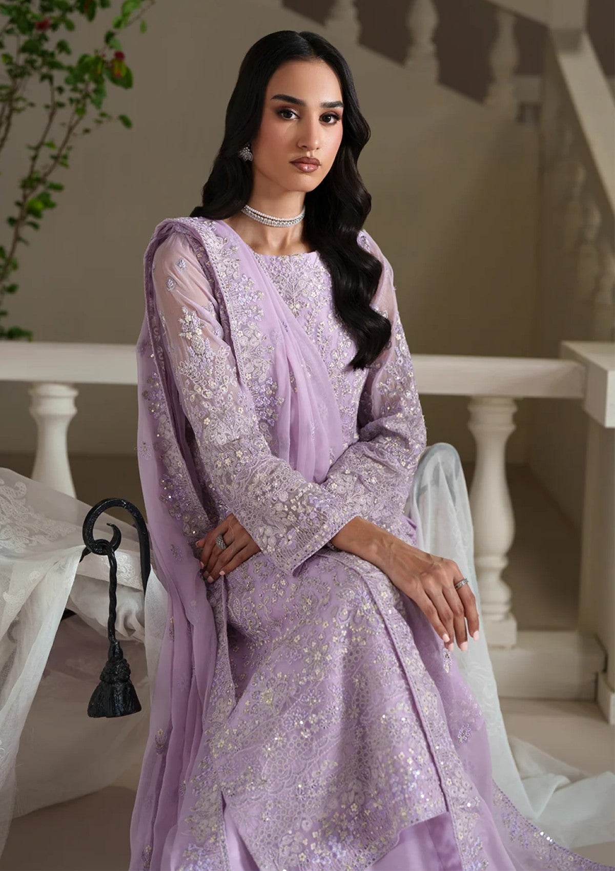 Formals - Emaan Adeel - Modern Heirloom Unstitched Chiffon 26 - EMMELINE photo 4