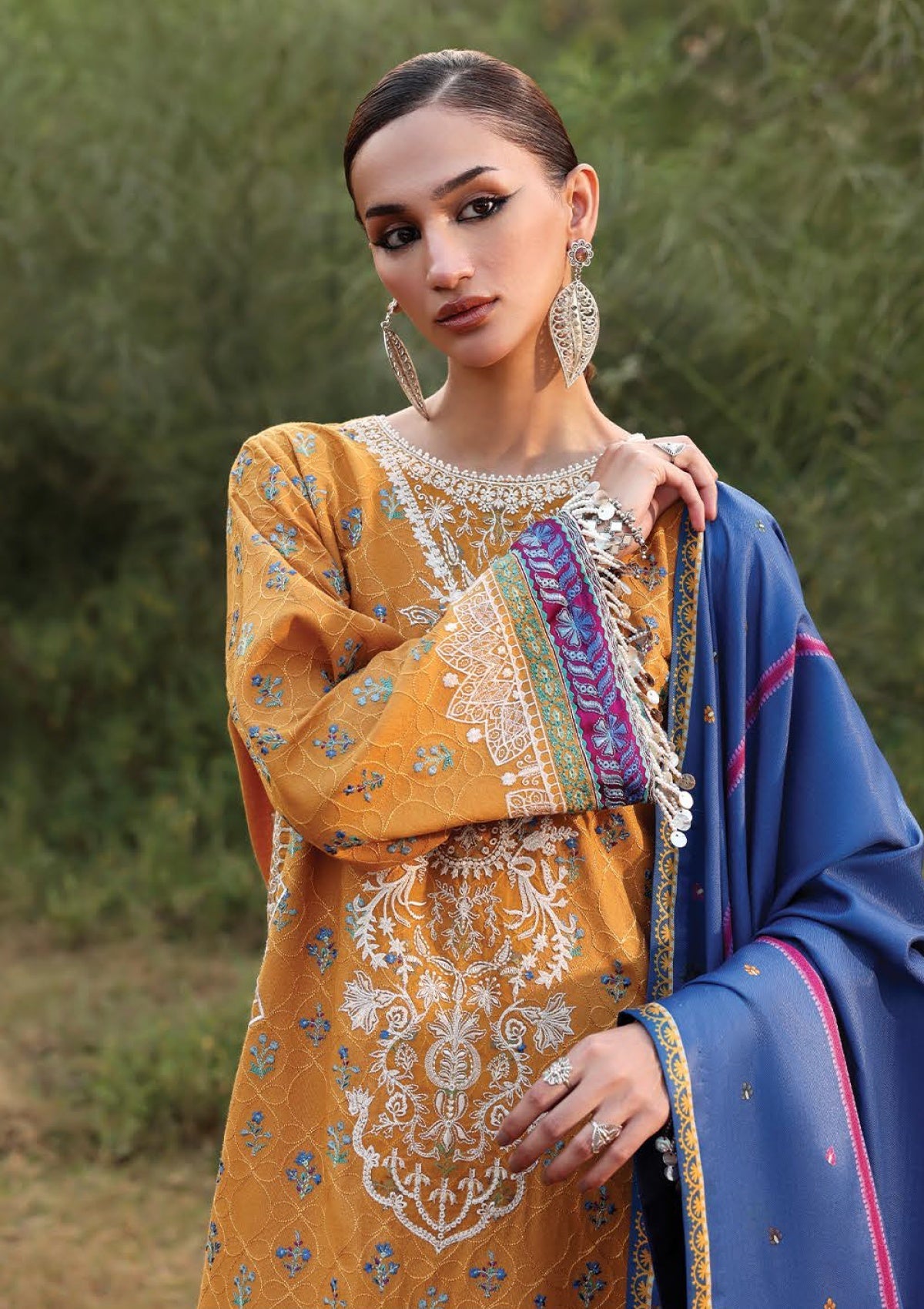 Winter - Sadaf Fawad Khan - Siraa - Unstitched 25 - SFK#10 - GUL BAHAR photo 2