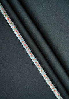 Elite Men Cavani World Finest Plain Cotton Fabric - Black image 1