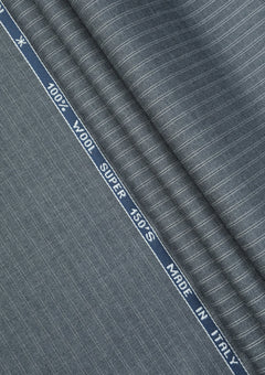 Guabello Super 150's Seven Wool Fabric - Grey photo 2