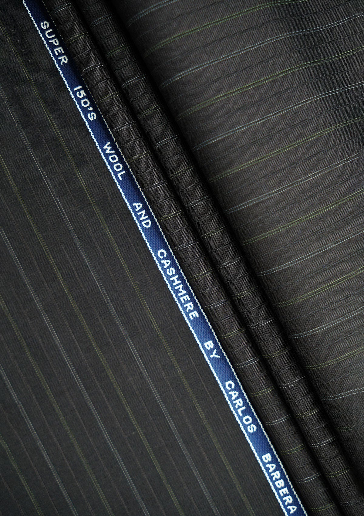 Carlo Barbera Super 150'S Wool Fabric - Brown image 1