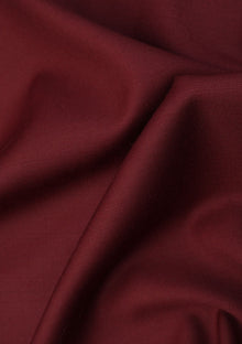 Reda Super 110's Wool Fabric - Maroon photo 2
