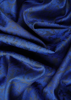 Elite Men Cavani World Finest Plain Cotton Fabric - N Blue image 2
