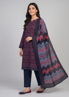 Winter - Rubaaiyat - Bana Dora Linen 26 - D#23 - Red & Black photo 1