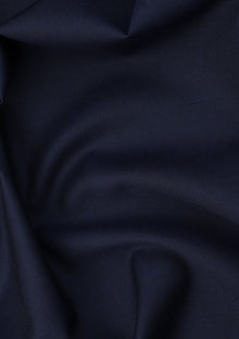 Reda Super 110'S Solid Weave 240 GM Wool Fabric - Navy Blue photo 2