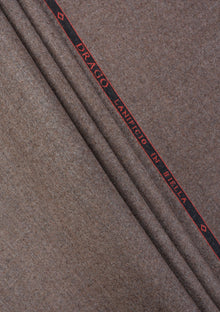 Drago Rugby Flannel Super 130's Wool Fabric - M Brown photo 1