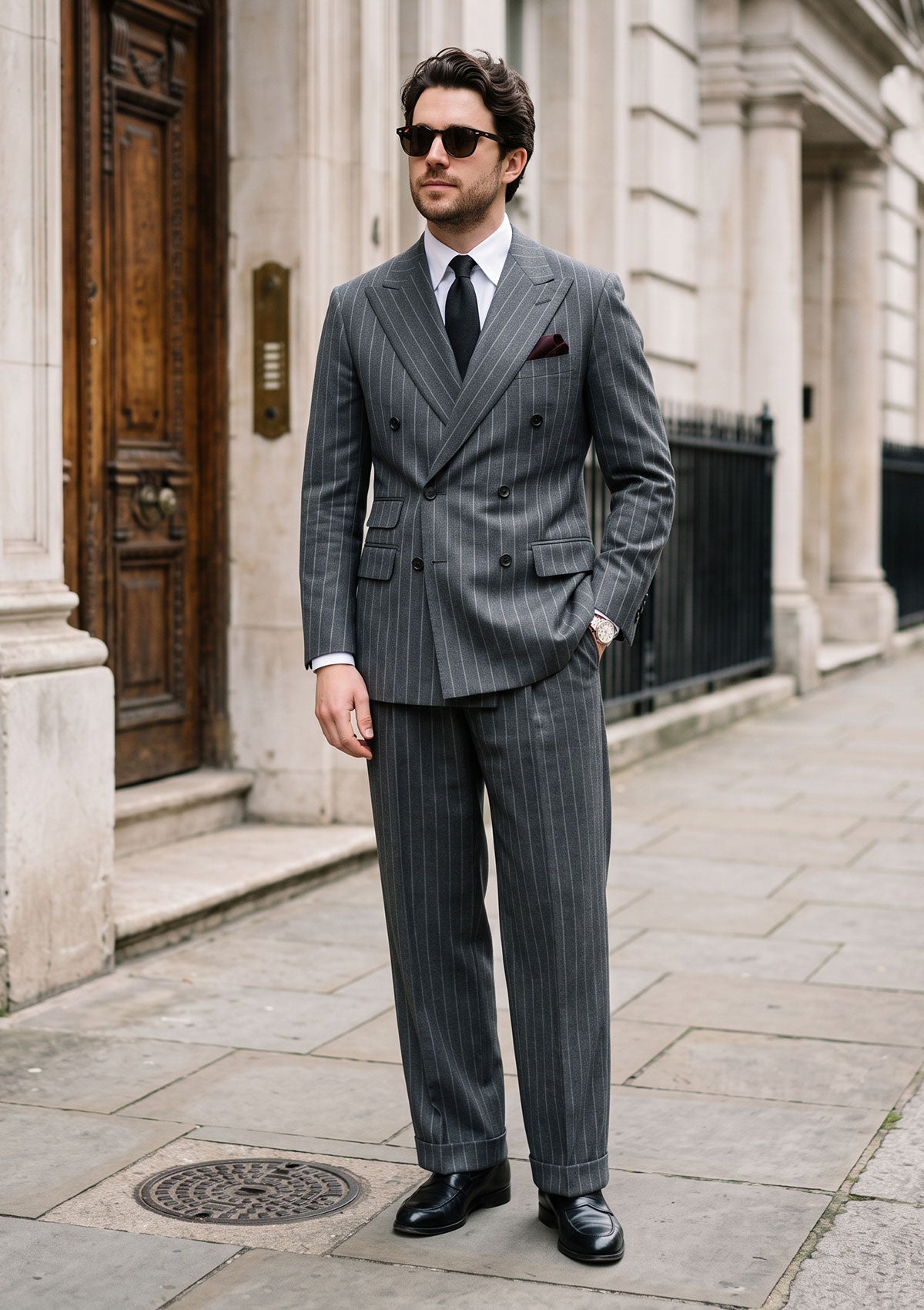 Cavani The Quintessence Super 150'S Wool - Grey image 1