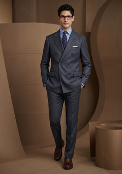 Dormeuil 175th Anniversary Super 200's Vicuna Wool Fabric - Charcoal photo 1