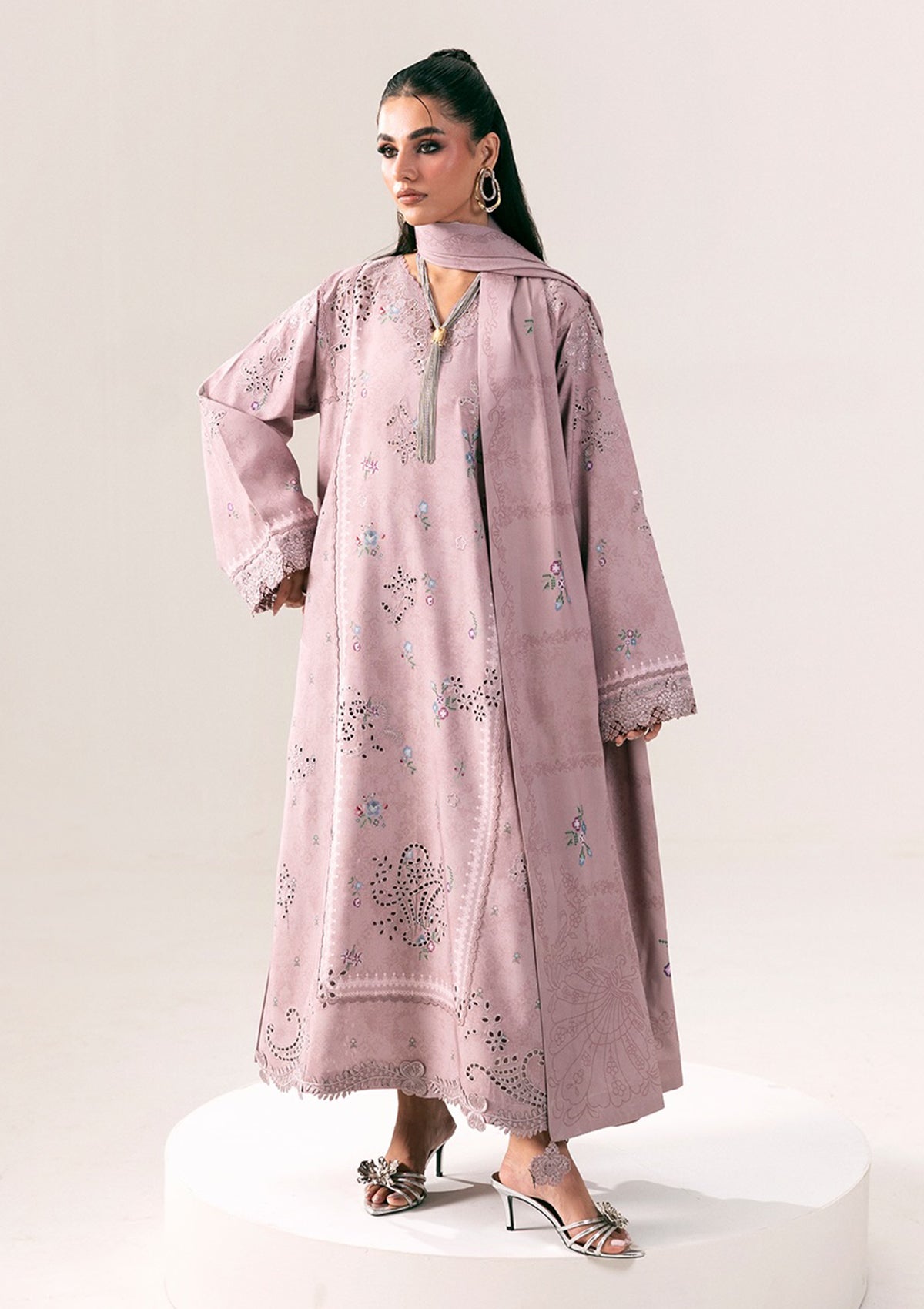 Winter - Qalamkar - Q Prints Unstitched 26 - QPW#08 B - Waniya photo 1