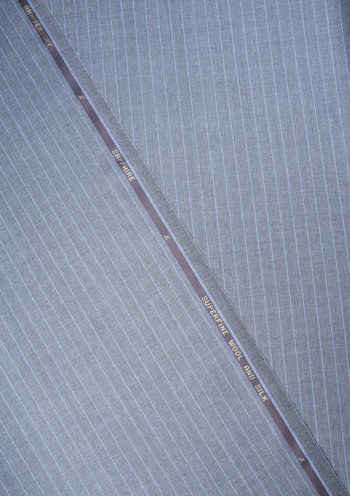 Drapers Sapphire Wool Fabric - Grey photo 2