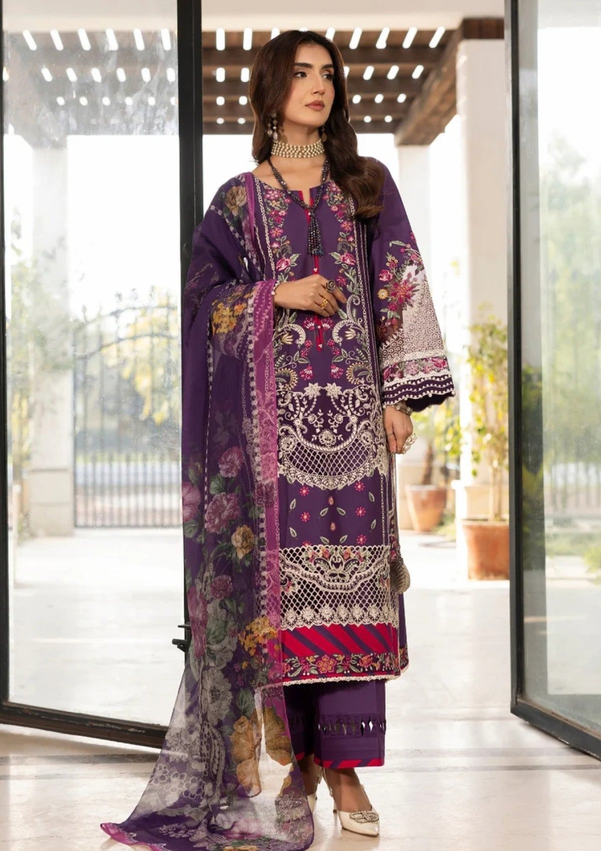 Lawn - Marwat Textiles - Gulmina - Dilkash 26 - D#07 - AIMA image 1