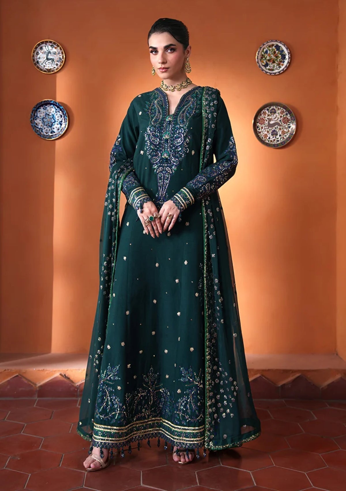 Formals - Roheenaz - Mah-e-Noor Silk 26 - RUNES#105 - Nayyara photo 1