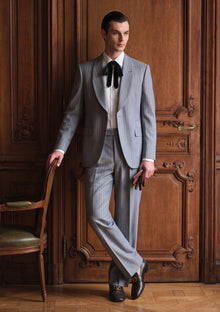 Drapers Sapphire Wool Fabric - Grey photo 1