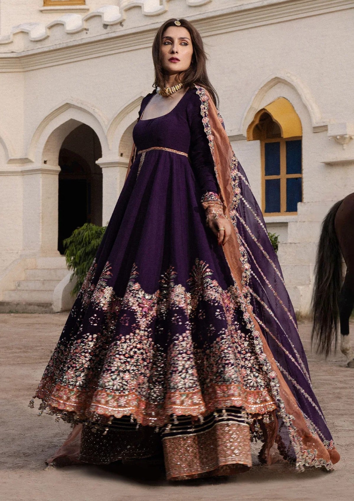 Formals - Hussain Rehar - The Doll House Festive Unstitched 26 - Shabnam photo 4