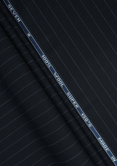 Guabello Super 150's Seven Wool Fabric - Blue photo 2