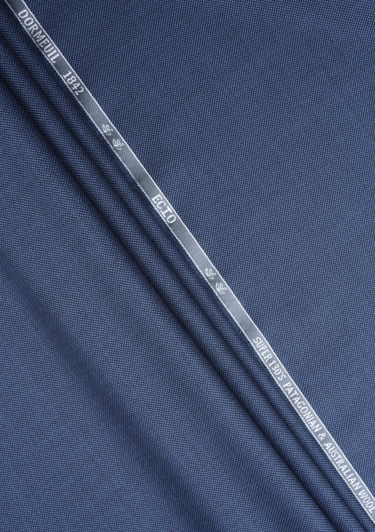 Dormeuil Super 130'S Echo Patagonian Wool Fabric - Dark Blue photo 2