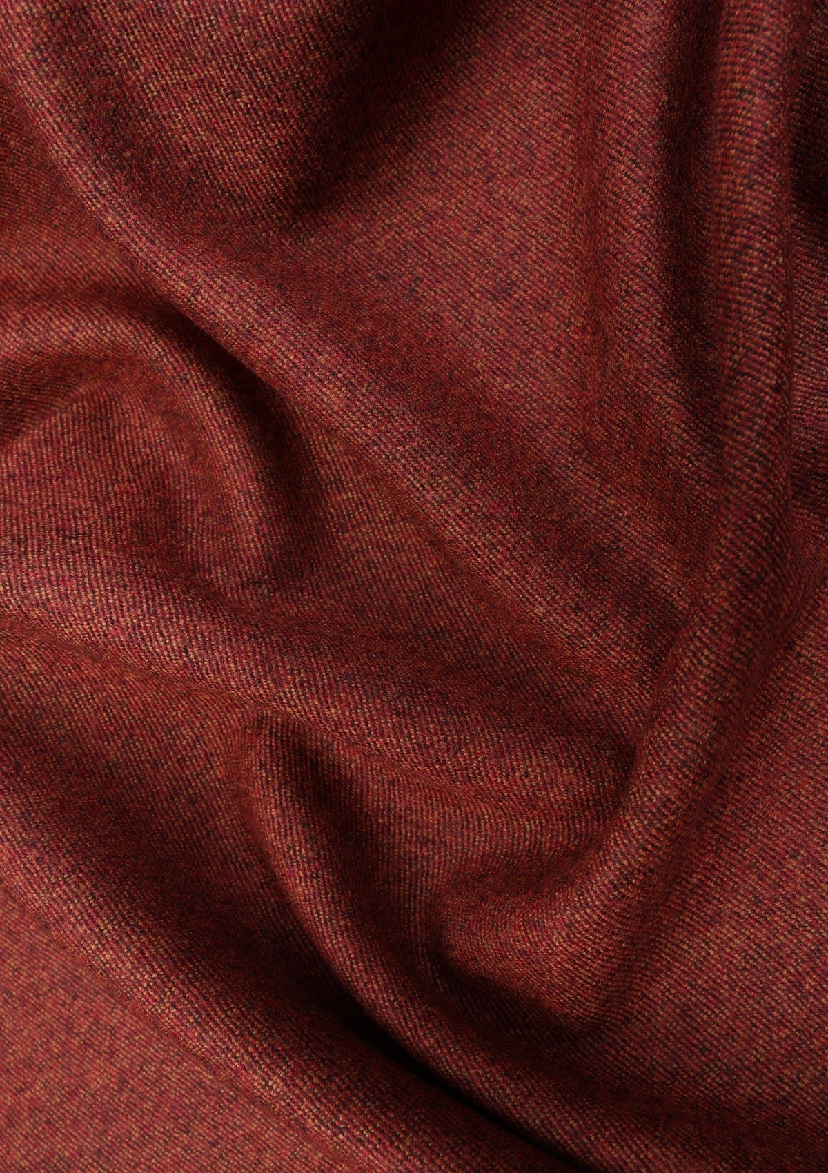 Drago Rugby Flannel Super 130's Wool Fabric - Brick Red photo 2