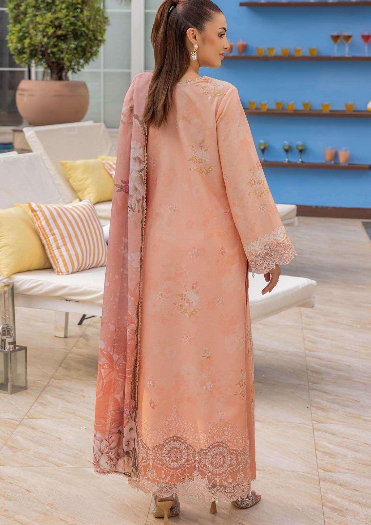 Lawn - Saad Shaikh - Mojito - Printed 25 - SS#1105 - Flayme image 2
