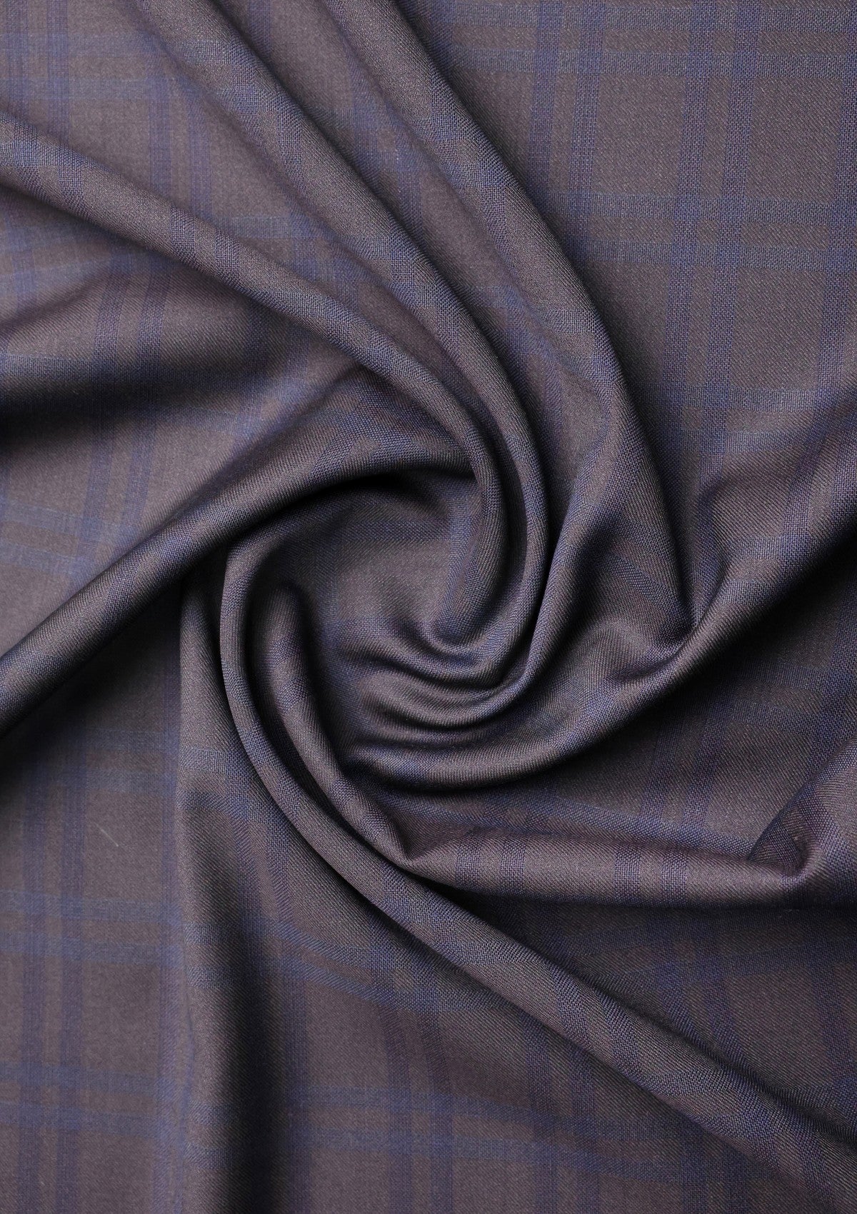 Cerruti Prestige Lanificio Super 130's Wool Fabric D#02 - Blue Brown photo 2