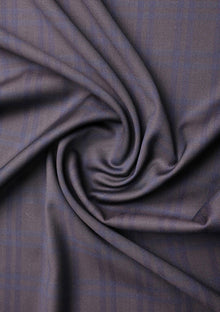 Cerruti Prestige Lanificio Super 130's Wool Fabric D#02 - Blue Brown photo 2