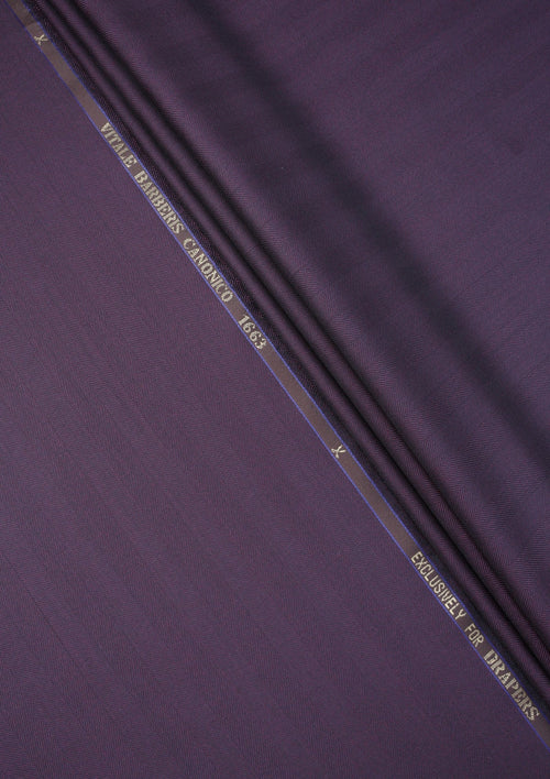 Drapers Montecarlo Wool Fabric - D Purple photo 2