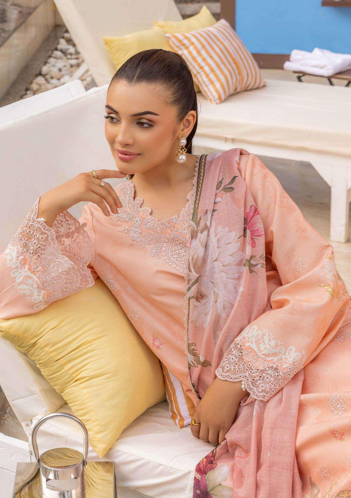 Lawn - Saad Shaikh - Mojito - Printed 25 - SS#1105 - Flayme image 3