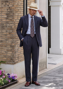 Carlo Barbera Riserva Superfine Exclusive Wool Fabric - Blue image 1