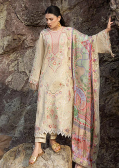 Lawn - Sadaf Fawad Khan - Siraa - Luxury 26 - Sunehri photo 4