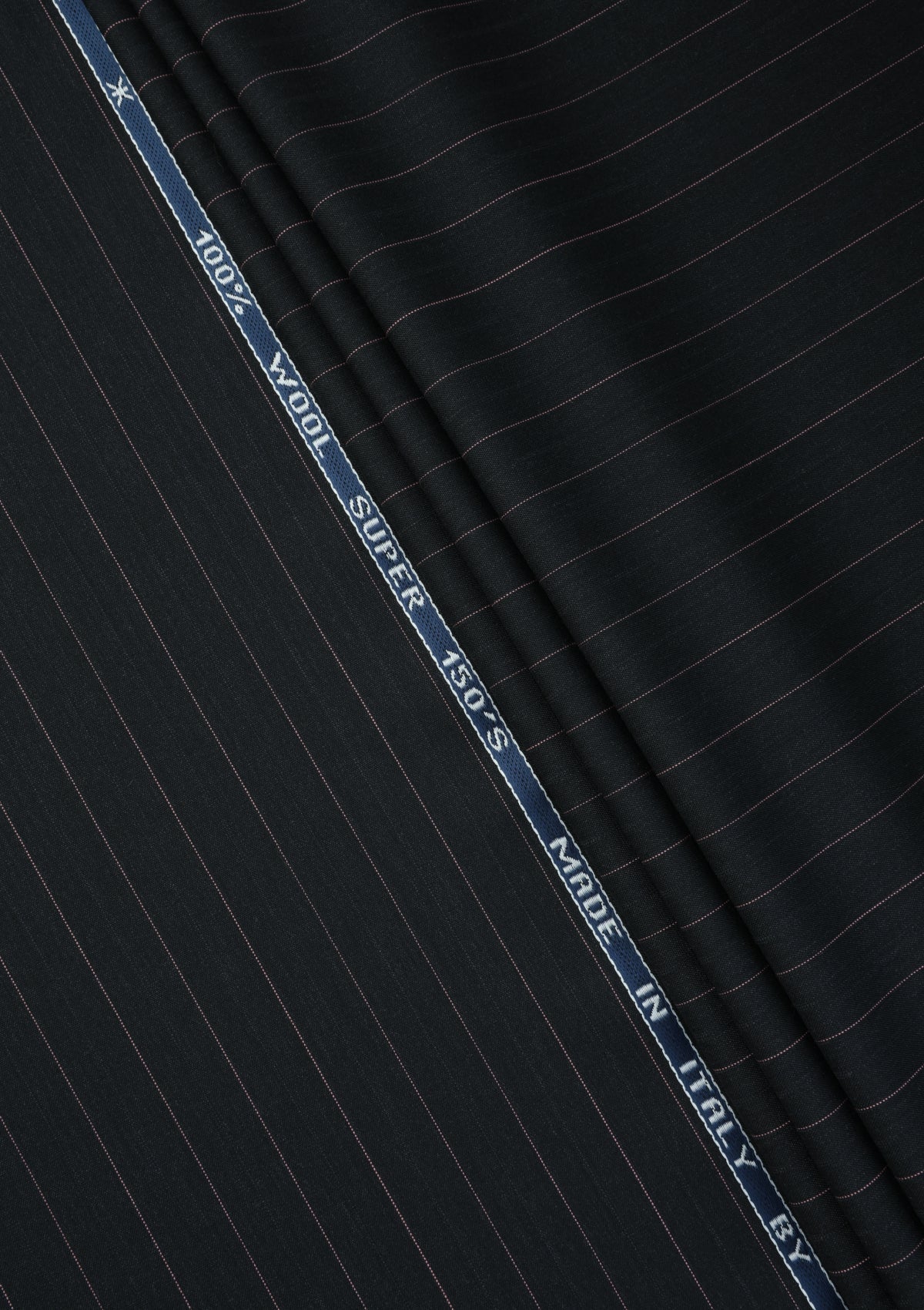 Guabello Super 150's Seven Wool Fabric - Black photo 2