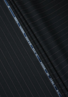 Guabello Super 150's Seven Wool Fabric - Black photo 2