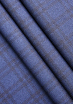 Cerruti Prestige Lanificio Super 130's Wool Fabric D#02 - French Blue photo 3