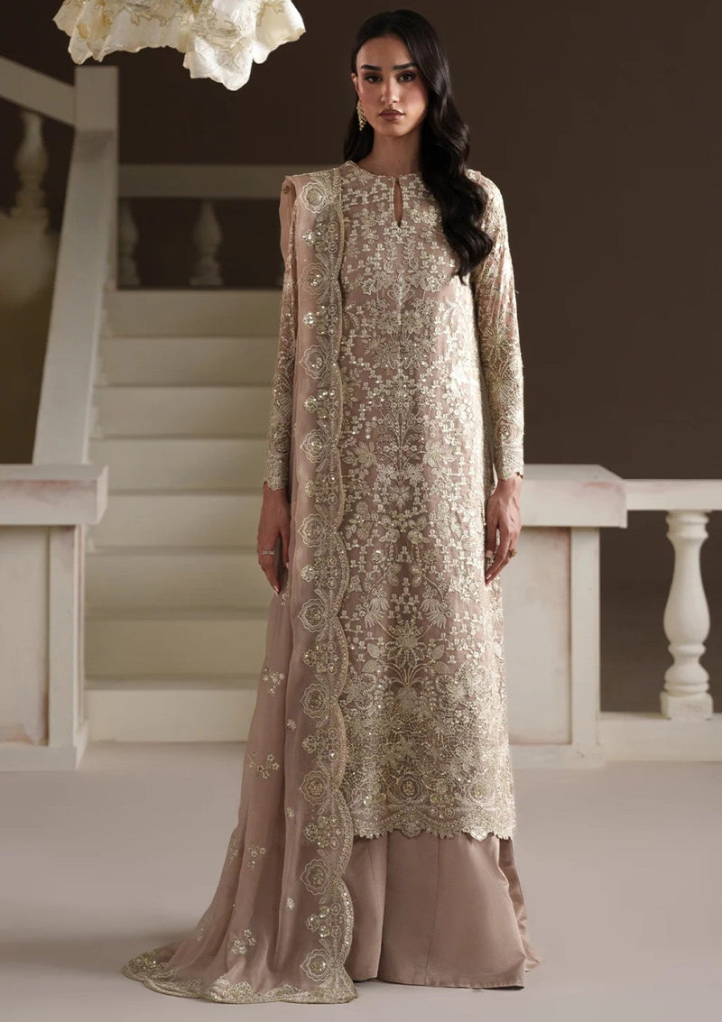 Formals - Emaan Adeel - Modern Heirloom Unstitched Chiffon 26 - PEARL REVERIE