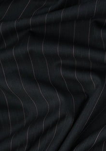 Guabello Super 150's Seven Wool Fabric - Black photo 3