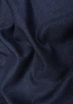 Drago Rugby Flannel Super 130's Wool Fabric - N Blue photo 2