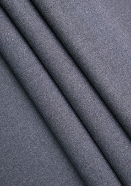 Cerruti Metallizzato Super 130's wool Fabric D#01 - Medium Grey photo 2