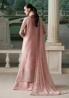 Formals - Emaan Adeel - Modern Heirloom Unstitched Chiffon 26 - ANTIQUE BLUSH photo 2