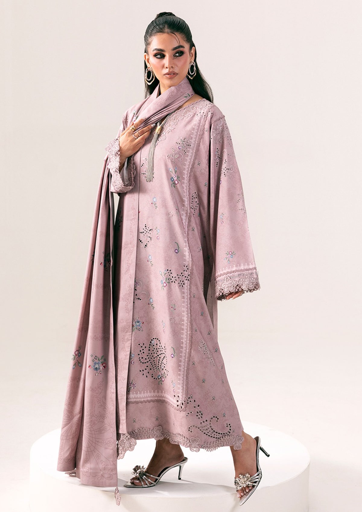 Winter - Qalamkar - Q Prints Unstitched 26 - QPW#08 B - Waniya photo 2