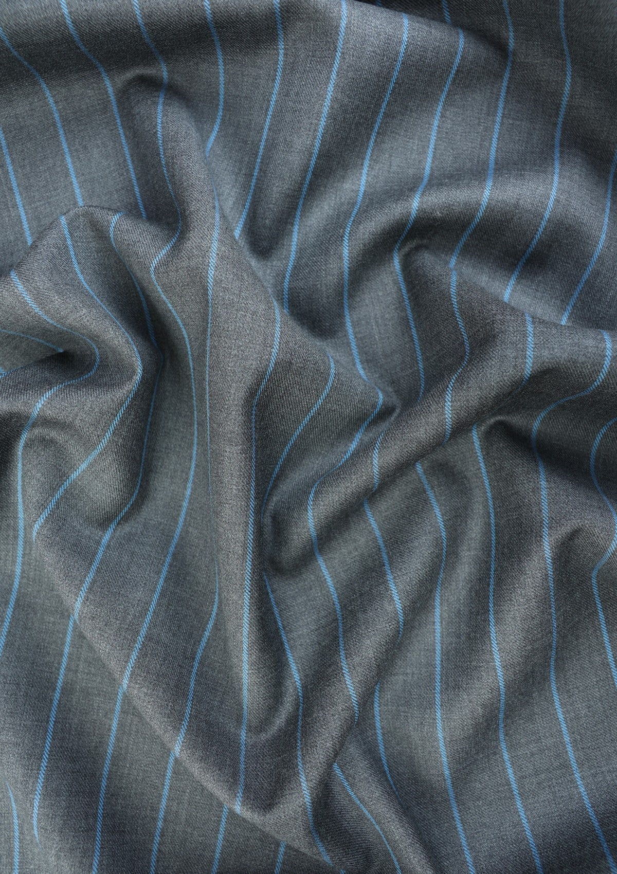 Cavani Four Season Selvage Broad Stripe Wool - Dark Grey image 3