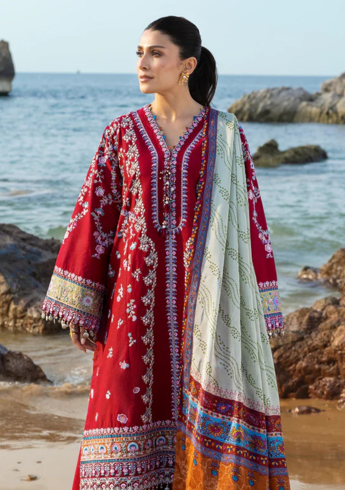 Lawn - Sadaf Fawad Khan - Siraa - Luxury 26 - Aatish photo 2