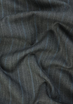 Loro Piana Highlander 13 Micron Super 210's Merino Wool Fabric - Grey photo 2